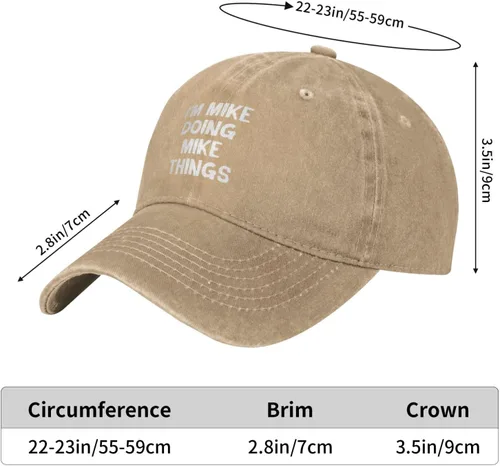Miniatura 3 de Philysonic Funny Hat Im Mike Doing Mike Things Hats Men Dad Cap Fashionable