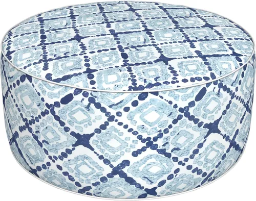 Miniatura 11 de DYTXIII Taburete otomano inflable de 21 pulgadas de diámetro x 9 pulgadas de alto, para uso en exteriores e interiores, taburete repelente al agua