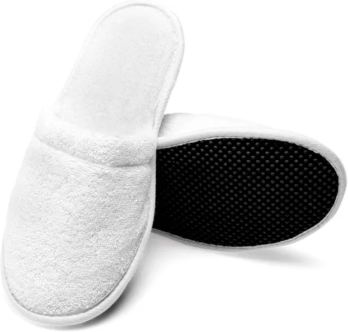 Miniatura 2 de Arus Pantuflas de algodón para hombre, tela de toalla turca para spa y baño