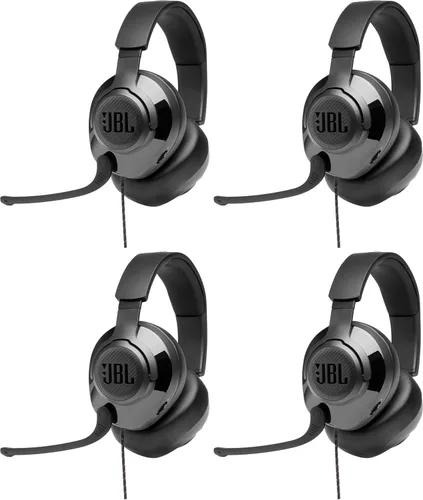 Miniatura 10 de JBL Quantum 200 - Wired Over-Ear Gaming Headset with Voice Focus Directional flip-up mic and Memory Foam Ear Cushions (Black) (Pack of 4)