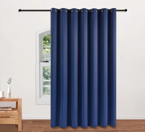 Miniatura 129 de PI Cortinas opacas para dormitorio, tratamiento de ventana con aislamiento térmico de anillo superior, cortinas oscurecedoras de habitación