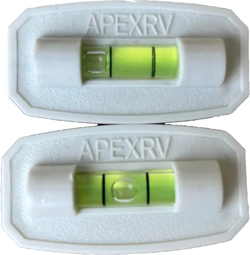Miniatura 2 de APEX RV - Nivel de burbuja multiusos para pegar en nivel, para caravana, cámper, remolque (2 por paquete, negro)