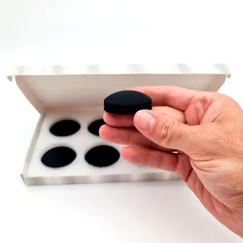 Miniatura 7 de Potentes Pesos Magnéticos Anti-Ondulación para Cortina de Ducha para una Experiencia de Baño Sin Salpicaduras - Envueltos en Silicona 360° - Nunca