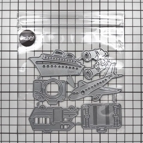 Miniatura 4 de DzIxY Troqueles de corte de metal para telescopio de avión para automóvil, kit de fabricación de tarjetas, troquelados, troquelados, plantillas de 17