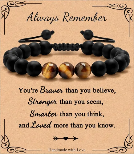 Pulsera de regalos para hombres para papá hijo mi hombre novio marido hermano nieto abuelo papá bonus sobrino tío cumpleaños día del padre