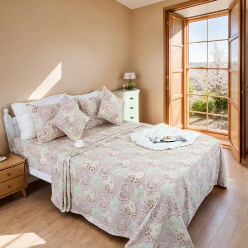 Miniatura 72 de FADFAY Juego de sábanas de rosas blancas, ropa de cama vintage floral de rosas, ropa de cama estilo rústico, 100% algodón egipcio percal, 800 hilos