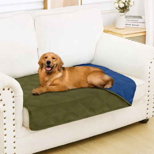 Miniatura 48 de Smiry Funda Impermeable para Cama de Perro, Manta Suave Reversible para Mascotas, Lavable a Prueba de Fugas para Gatos y Perros, Funda para Sofá