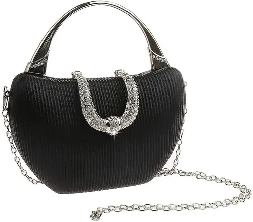 Miniatura 3 de RomanticDesign Elegante bolso de noche para mujer, con lentejuelas brillantes, para fiesta, cóctel, graduación, bolso de novia