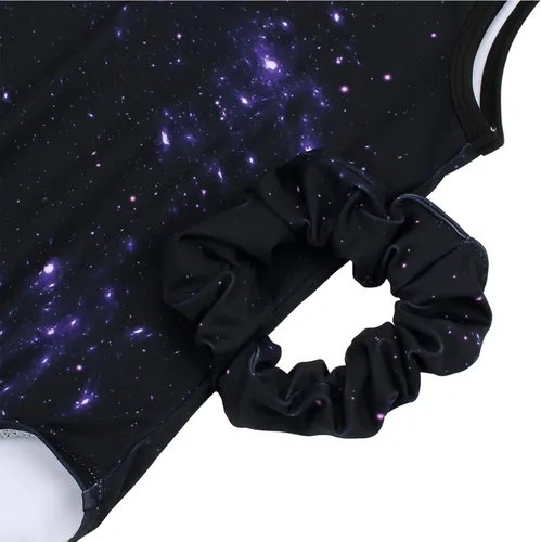 Miniatura 5 de Leotardos de gimnasia para niñas con pantalones cortos brillantes para bailar ballet