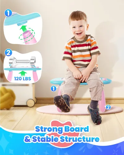 Miniatura 3 de Seimome - Tablero de Dibujo Magnético, Juguete para Niñas de 1 a 3 Años, Tablero de Garabatos y Almohadilla Educativa para Bebés de 1, 2 y 3 Años