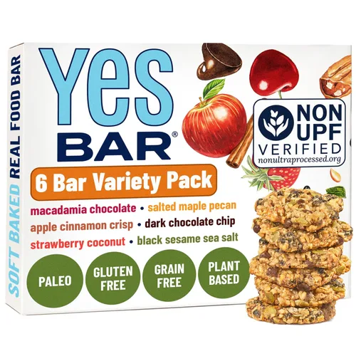 Miniatura 24 de YES Nut Bars - Fresa y coco - Barras suaves masticables saludables hechas con jarabe de arce orgánico, veganas, paleo, sin gluten, sin azúcar
