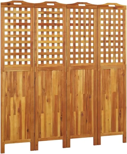 vidaXL Divisor de habitación de 4 paneles, pantalla de privacidad plegable de 4 paneles, pantalla divisor plegable para oficina en casa, estilo