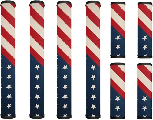 Miniatura 8 de America250 Refrigerator Door Handle Covers Set of 8 Fridge Oven Dishwasher Kitchen Appliance Protector for 250 Years of American Independence Get