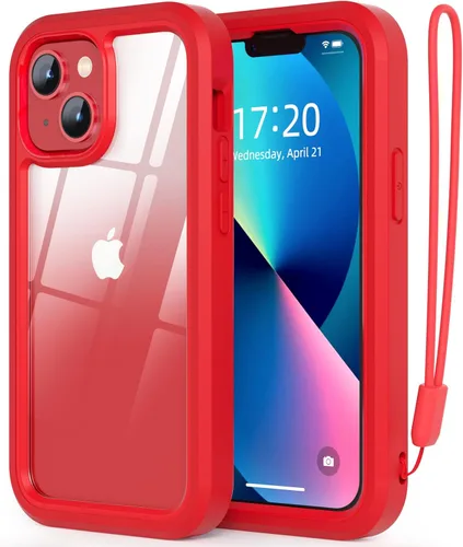 Miniatura 9 de WXR Funda para iPhone 13 mini/iPhone 12 Mini, parachoques de silicona suave y parte trasera de policarbonato duro transparente e interior de Azul