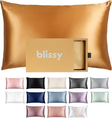 Miniatura 28 de Funda de almohada 100% de seda de morera pura de Blissy, fibras de alta calidad 6A con densidad de 22 momme, para el cuidado del cabello y la piel
