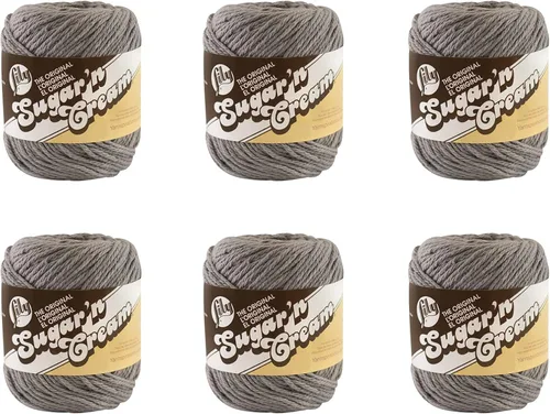 Miniatura 43 de Lily Sugar'N Cream - Ovillo de camuflaje rosa de gran tamaño, paquete de 6 unidades de 3.00 oz/3 onzas, algodón, 4 medianos (peinado), 150 yardas
