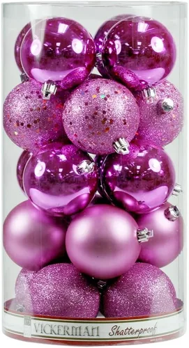 Miniatura 52 de Vickerman Adorno de bola de Navidad inastillable con acabado de lentejuelas con tapa perforada, 6 por bolsa, 4 pulgadas, color negro