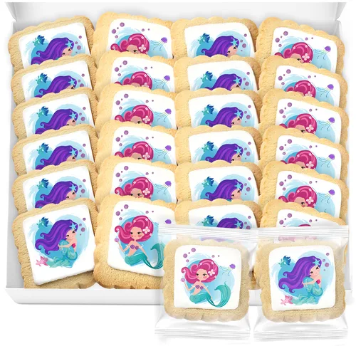 Miniatura 5 de Galletas de feliz cumpleaños a granel, paquete de 24 unidades envueltas individualmente, regalos de fiesta, comida dorada para hombres, mujeres