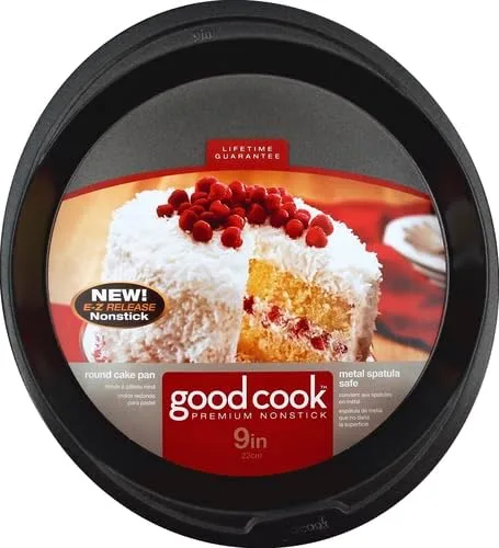 Miniatura 2 de Good Cook Utensilios Antiadherentes para Hornear, pastel redondo, Gris oscuro