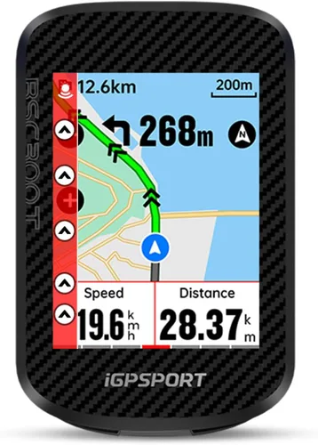iGPSPORT BSC300T Ordenador de bicicleta inalámbrico GPS, navegación GPS con pantalla táctil, mapas sin conexión, advertencia fuera de ruta, Pantalla