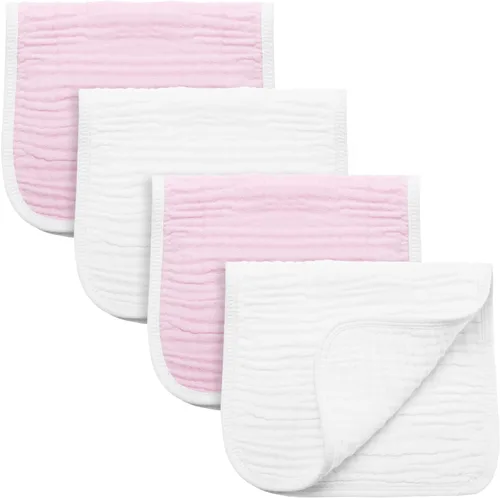 Miniatura 23 de Synrroe Paños de muselina grandes para eructos, paños de muselina para bebés niñas y niños, paquete de 10 extraabsorbentes y suaves de muselina, 6
