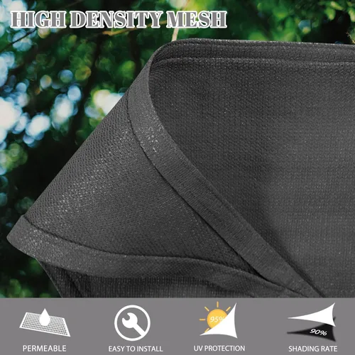 Miniatura 2 de Cool Area Toldo parasol rectangular de 10x20 pies, toldo de sombra para patio, jardín, cubierta de sombra al aire libre para terraza, color gris