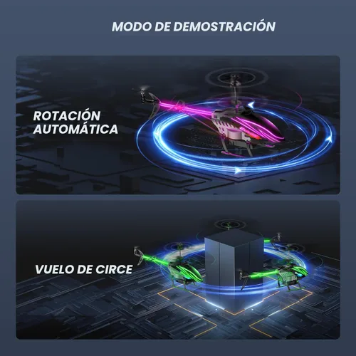 Miniatura 5 de BUSSGO Helicóptero RC, helicóptero de control remoto para niños con 30 minutos de vuelo (2 baterías), modos de luz LED 7+1, sujeción de altitud