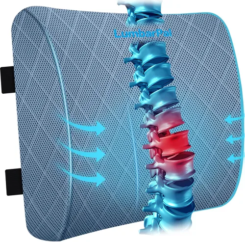 Miniatura 9 de LumbarPal Almohada de Soporte Lumbar para Respaldo de Silla de Oficina Almohada Lumbar para Automóvil, Gaming, Silla de Oficina - Mejora la Postura