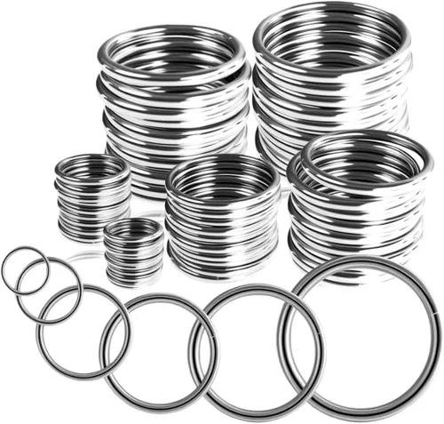 Miniatura 13 de Ewparts Anillos de metal de 2 pulgadas para colgar plantas, anillos de macramé de acero soldado de plata, anillos de metal para macramé, paquete