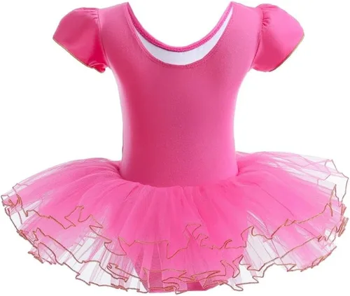 Miniatura 8 de Dressy Daisy Zapato de bailarina con lentejuelas para niñas pequeñas, vestido tutú de ballet rosa, disfraz de baile elegante