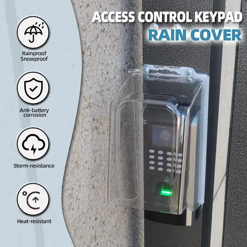 Miniatura 2 de Cubierta de lluvia para timbre de puerta, cubierta impermeable transparente para timbre, protector resistente a la intemperie, accesorio para timbre