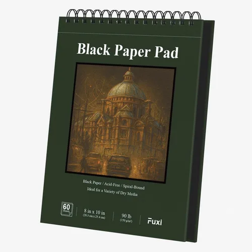 Miniatura 15 de Cuaderno de bocetos de 9 x 12 pulgadas, bloc de bocetos con espiral superior, paquete de 4 blocs de 100 hojas cada uno