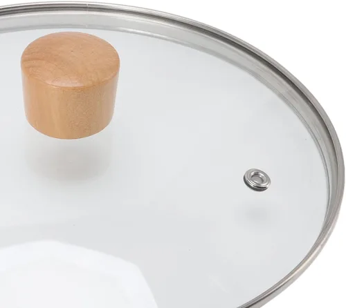 Miniatura 8 de Cacerola japonesa tradicional japonesa antiadherente de 7.9 in de diámetro con tapa, mango de madera, olla de sopa de leche de acero inoxidable