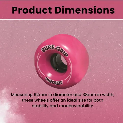 Miniatura 3 de Sure-Grip Ruedas aeróbicas al aire libre Rosado