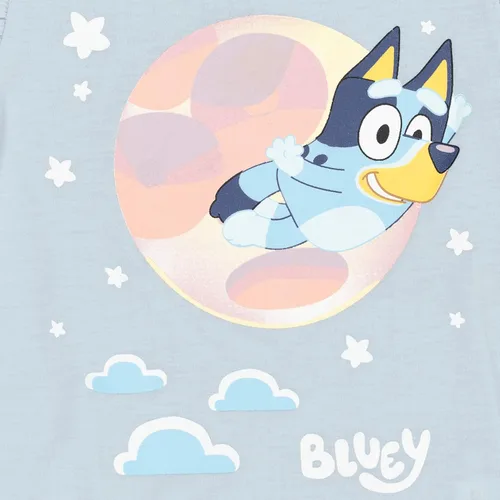 Miniatura 5 de Bluey Conjunto de camiseta y pantalones cortos de rizo francés para niñas pequeñas