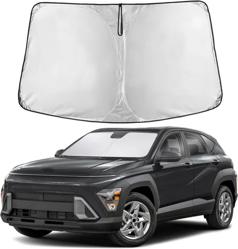 Miniatura 162 de EcoNour Parasol para parabrisas compatible con Hyundai Tucson 2016-2019 2020 2021, visera solar para parabrisas delantero y ventana, bloqueador