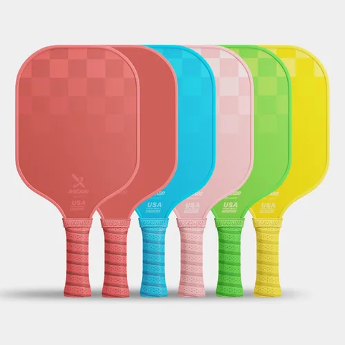 Miniatura 6 de Paleta de pickleball de fibra de carbono aprobada por USAPA - Raquetas de bola de pepinillo con núcleo de panal más gruesas, regalo con cubierta Rojo