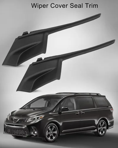 Miniatura 3 de Sello Mejorado del Panel de Moldura del Capó del Limpiaparabrisas Frontal Reemplazo 53866-08020 y 53867-08020 Compatible con Toyota Sienna Van 2011