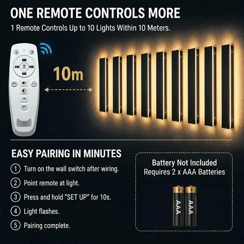 Miniatura 6 de Lámpara de Pared Moderna para Exteriores de 31 Pulgadas, Regulable 3000K-6000K, Aplique de Pared Lineal para Exteriores Impermeable IP65, Luces LED