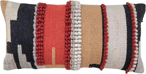 Miniatura 14 de Trade Star Funda de almohada 100 % algodón, altamente duradera, de alta calidad, para sofá, funda de almohada lumbar moderna y bohemia copetuda