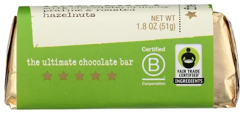 Miniatura 8 de LAKE CHAMPLAIN CHOCOLATES Barra de avellanas 5 estrellas, 1.8 oz
