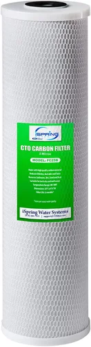 Miniatura 2 de iSpring FC25B - Cartucho de repuesto para filtro de agua para toda la casa, bloque de carbono CTO, 20 x 4.5 pulgadas y FP220BX2 de alta capacidad x