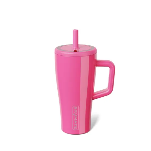 Miniatura 39 de BrüMate Era Vaso térmico con asa y pajilla, 40 onzas, 100% a prueba de fugas, con tapa, hecho de acero inoxidable, base apta para portavasos, moca