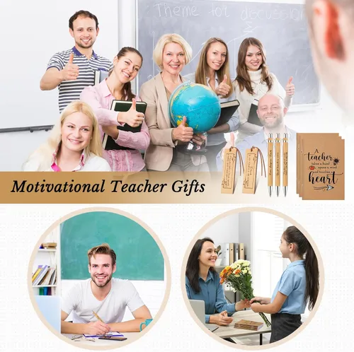 Miniatura 6 de Yeaqee 90 piezas de regalos de la semana nacional de agradecimiento a los maestros, regalos inspiradores de agradecimiento a granel, cuadernos