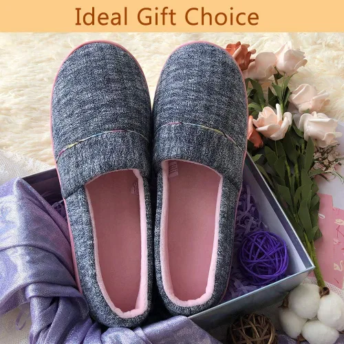 Miniatura 6 de Urbancolor Pantuflas de interior lavables con espalda cerrada para mujer, antideslizantes, transpirables, para el hogar