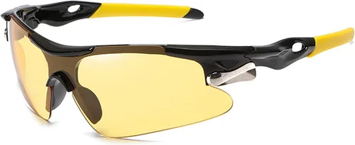 Miniatura 8 de Gafas de sol deportivas para bicicleta de carretera, ciclismo de montaña, gafas de protección amarillo blanco