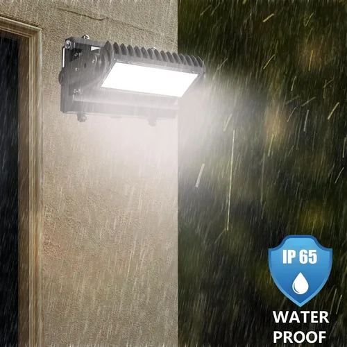 Miniatura 5 de Paquete de luz LED giratoria de pared con fotocélula del anochecer al amanecer, 80W 11200LM 400-600W HPS/HID Equiv., 5000K luz diurna ETL