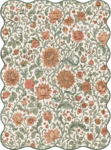 Miniatura 66 de Alfombra lavable de 2 x 3 pies para entrada: alfombras vintage con respaldo antideslizante para cocina, baño, alfombra resistente al agua