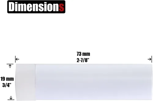 Miniatura 2 de JQK Tope de puerta, 2-7/8 pulgadas, acero inoxidable 304, amortiguador de sonido, tope de puerta, parachoques de pared, paquete de 8, blanco