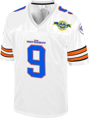Miniatura 8 de Bobby Boucher #9 The Waterboy Adam Sandler Película Mud Dogs Bourbon Bowl Camiseta de fútbol de Adam Sandler